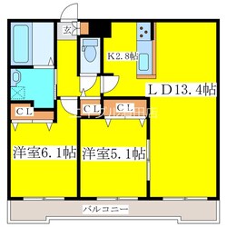 レジデンス北野ヒルズIの物件間取画像